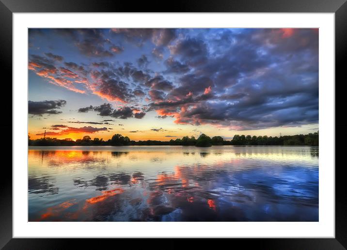 Fire & Ice Framed Mounted Print by Chris Robinson