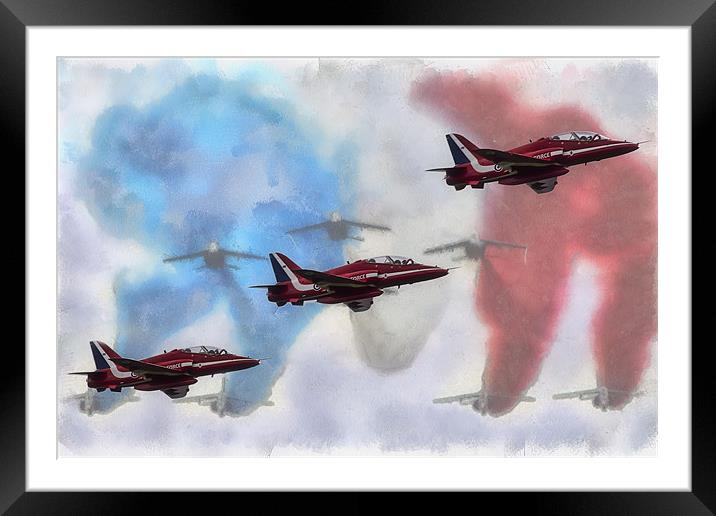 The Red Arrows Framed Mounted Print by Sam Smith