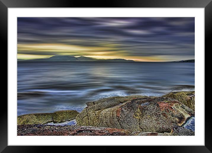 Arran Sunset Framed Mounted Print by Sam Smith