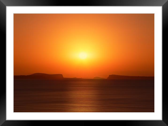 Ibiza Sunset Framed Mounted Print by Sam Smith