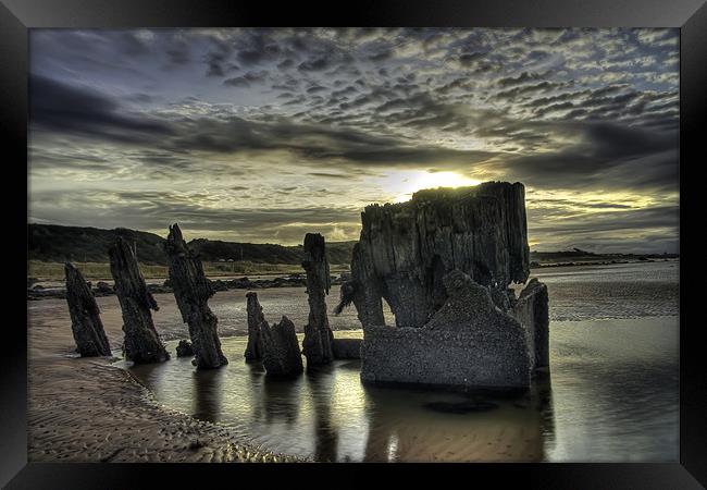 HDR Wreck Framed Print by Sam Smith