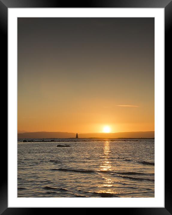 West Coast Sunset Framed Mounted Print by Sam Smith