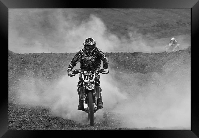 Motocross Framed Print by Sam Smith