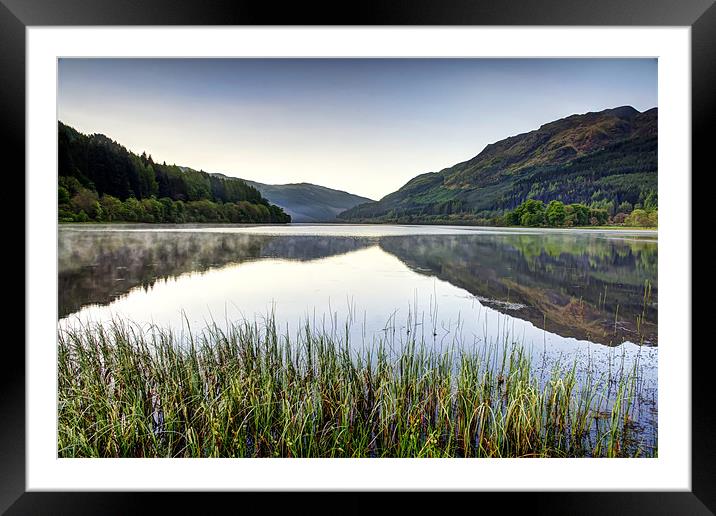 Loch Lubnaig Reflections Framed Mounted Print by Sam Smith