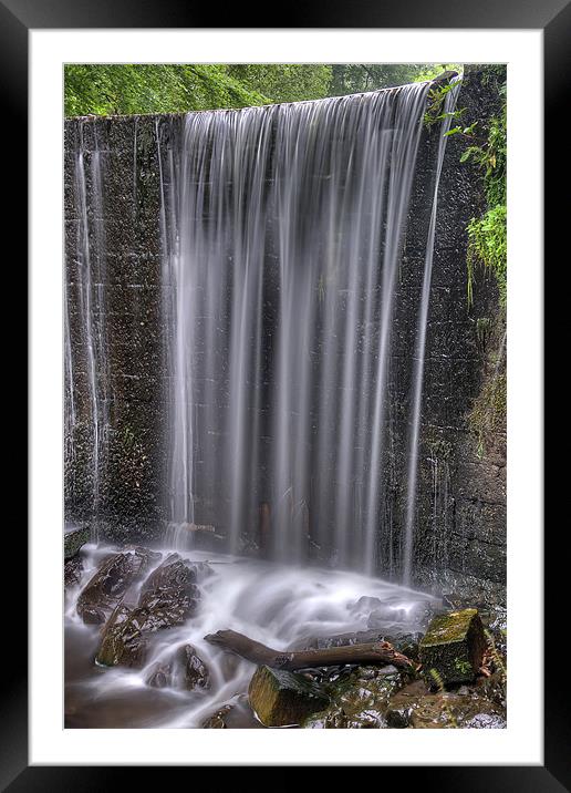 The weir Framed Mounted Print by Sam Smith