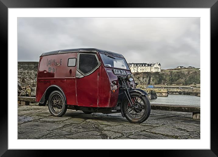 Old Delivery Van Framed Mounted Print by Sam Smith