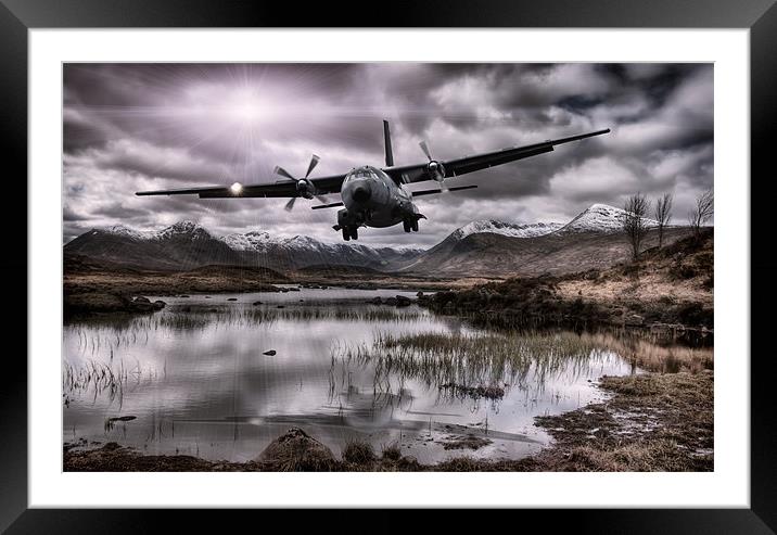 Flying through the Glens Framed Mounted Print by Sam Smith