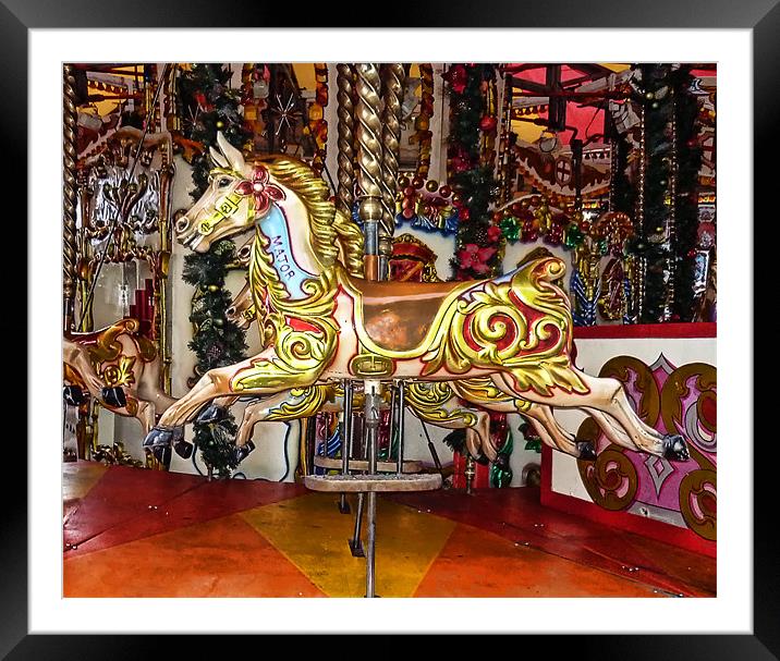 Merry Go Round Framed Mounted Print by Sam Smith