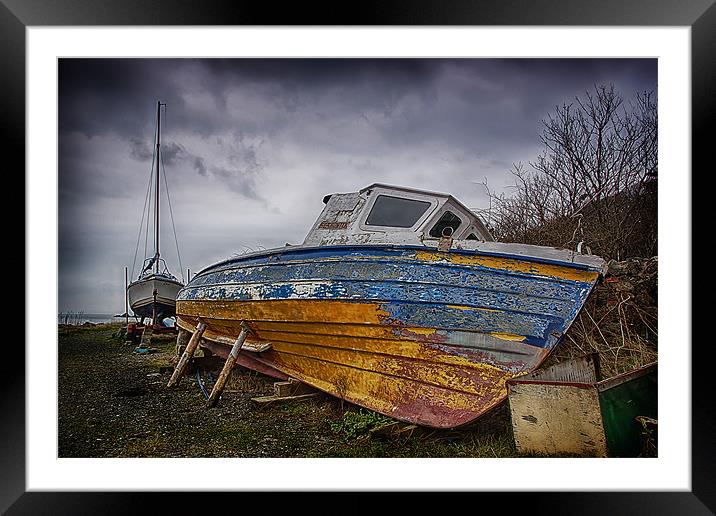 Peeling Paint Framed Mounted Print by Sam Smith