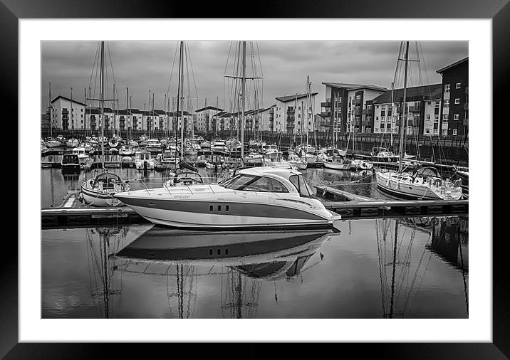 Pleasure Boat Framed Mounted Print by Sam Smith