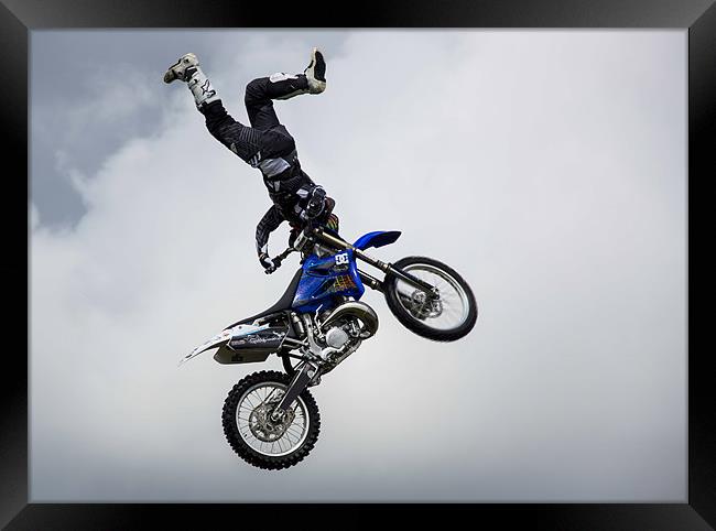 Stunt Rider Framed Print by Sam Smith