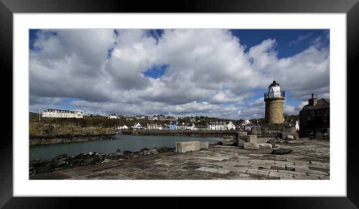 Portpatrick Village Framed Mounted Print by Sam Smith