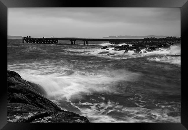 Stormy Waters Framed Print by Sam Smith