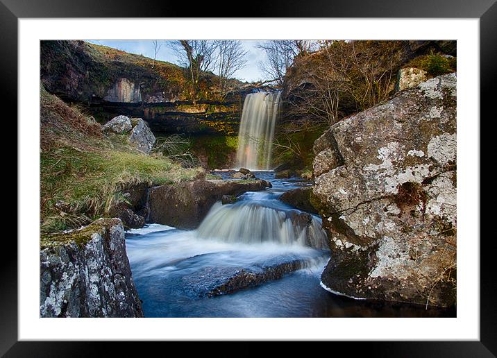 Falls Framed Mounted Print by Sam Smith