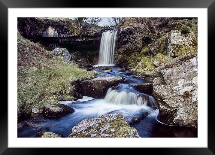 Small Falls Framed Mounted Print by Sam Smith