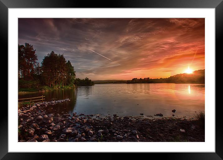 Knapps Loch Sunset Framed Mounted Print by Sam Smith