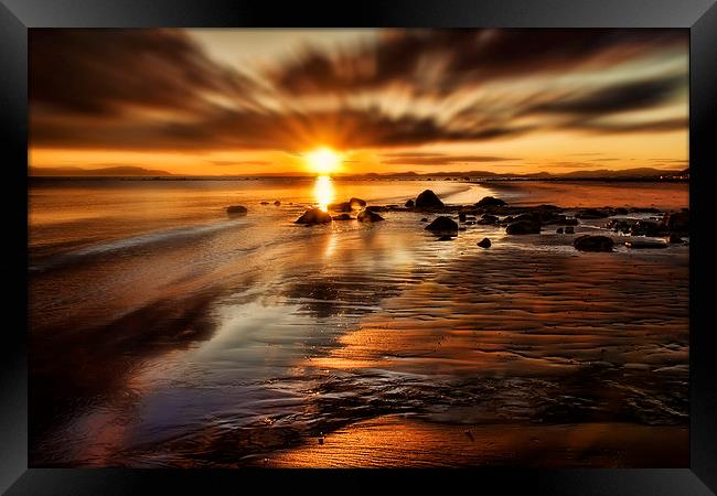 Sunset Framed Print by Sam Smith