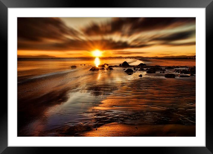 Sunset Framed Mounted Print by Sam Smith