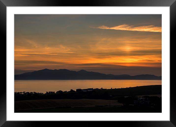  Sunset over Arran Framed Mounted Print by Sam Smith