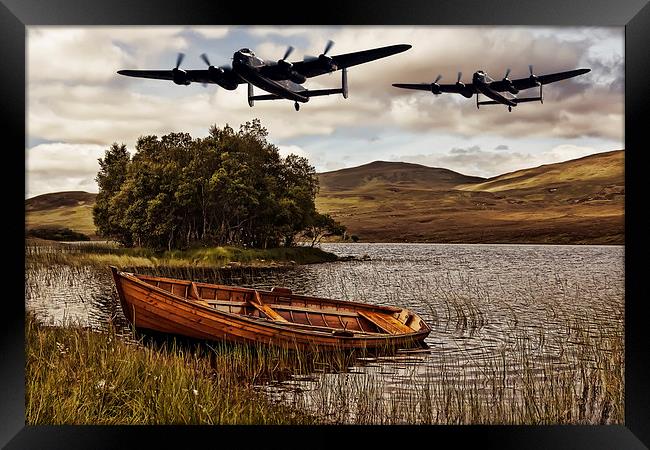  Flying over Loch Awe Framed Print by Sam Smith