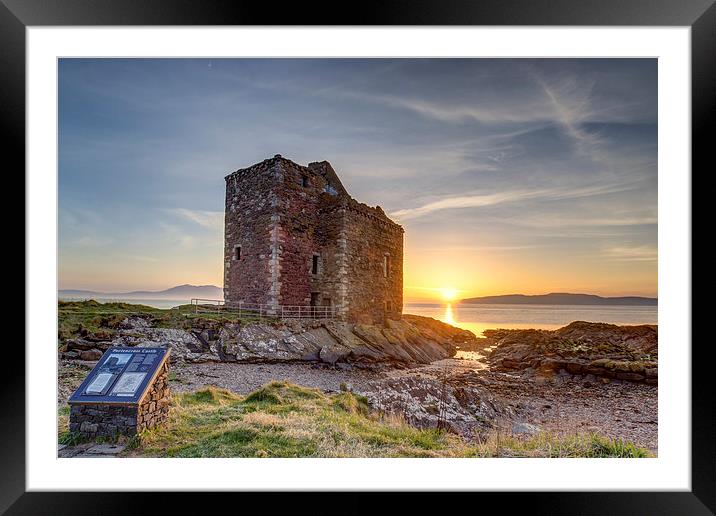 Sunset at Portencross Framed Mounted Print by Sam Smith