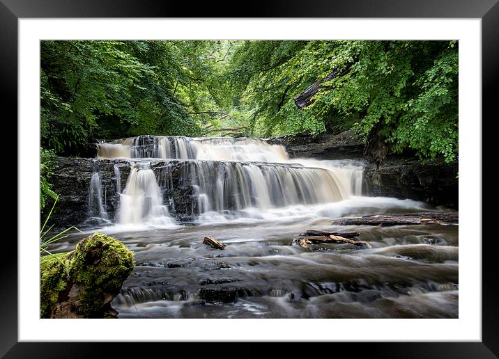Falls Framed Mounted Print by Sam Smith