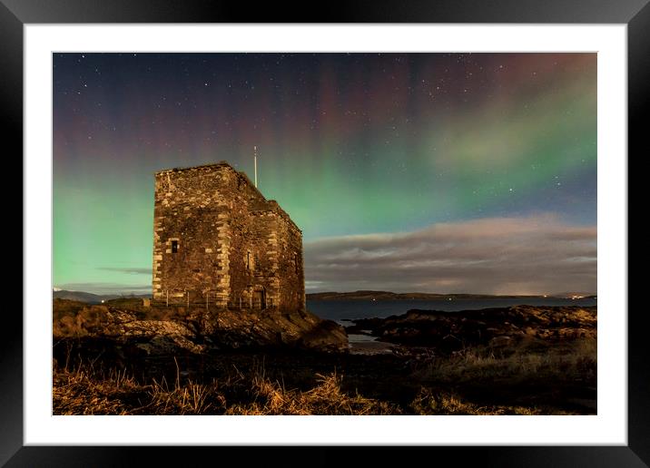 Northern Lights Framed Mounted Print by Sam Smith