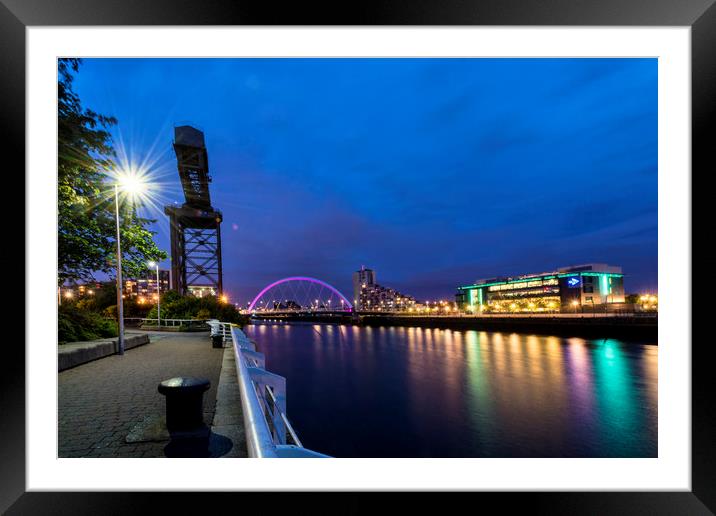 Glasgow riverside Framed Mounted Print by Sam Smith