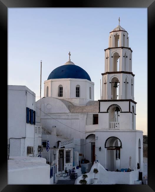 Christos, Santorini Framed Print by Sam Smith