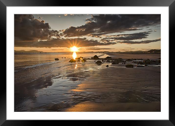 Coastal Sunset Framed Mounted Print by Sam Smith