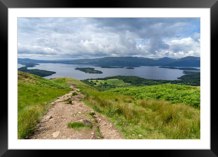 Conic Hill Framed Mounted Print by Sam Smith