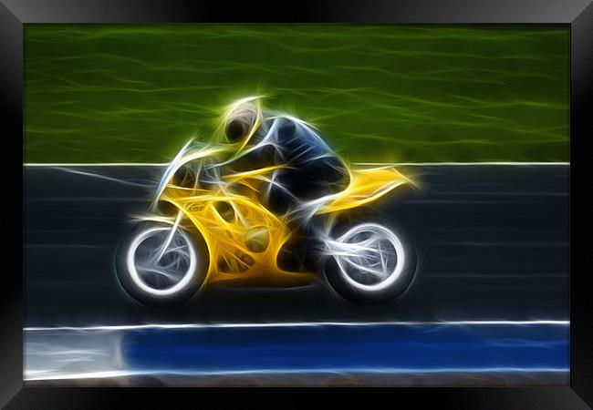 Motor bike Framed Print by Sam Smith