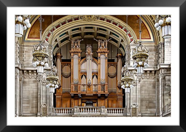 Organ Framed Mounted Print by Sam Smith