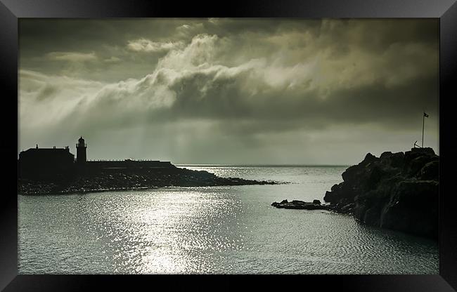 Portpatrick harbour Framed Print by Sam Smith