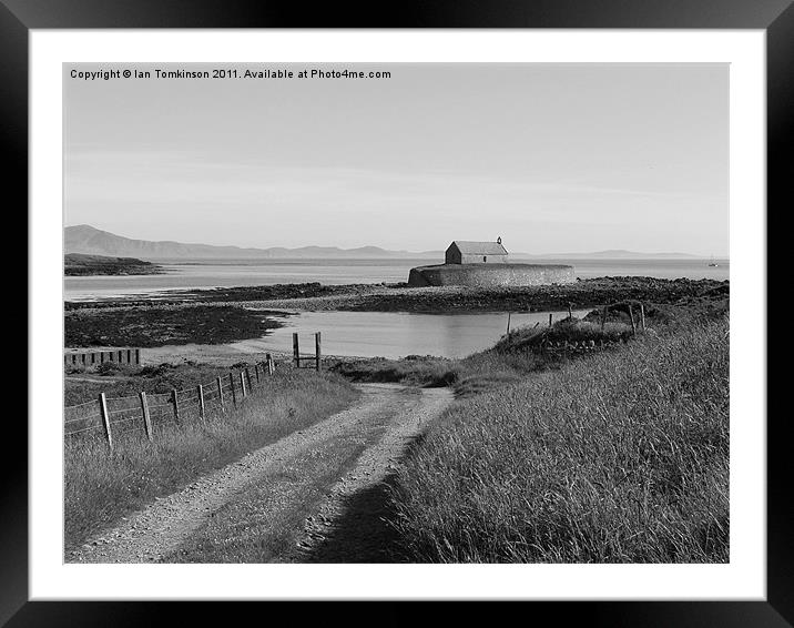 Down To Cwyfan Bay Framed Mounted Print by Ian Tomkinson