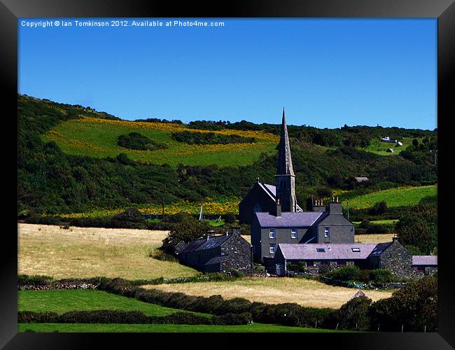 Church in the valley Framed Print by Ian Tomkinson