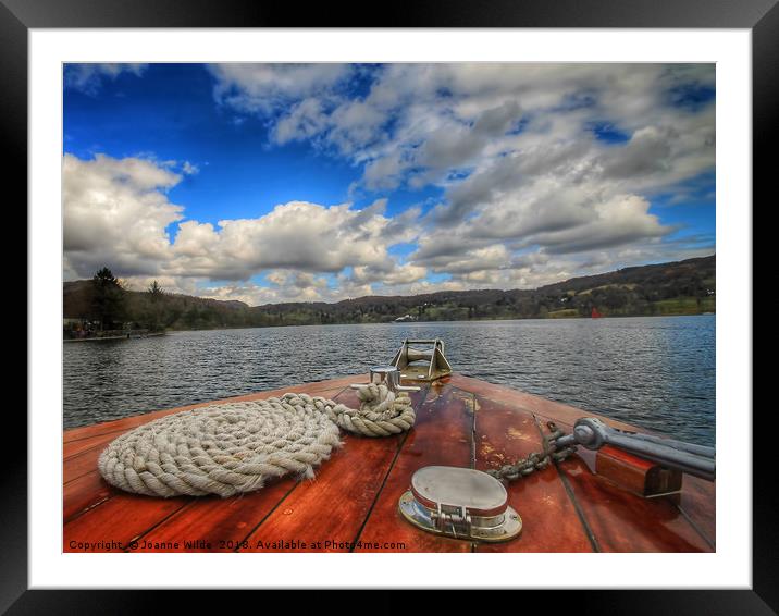 Coniston Lake Framed Mounted Print by Joanne Wilde