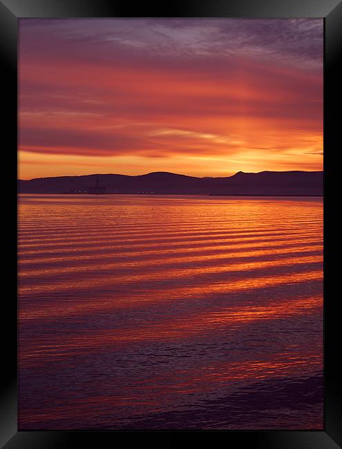 Red Sky at Night Framed Print by james sanderson