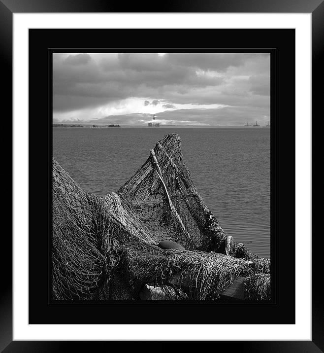 Foulis nets Framed Mounted Print by james sanderson
