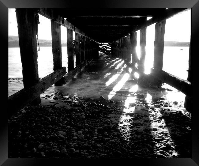 Jetty shunned view Framed Print by james sanderson