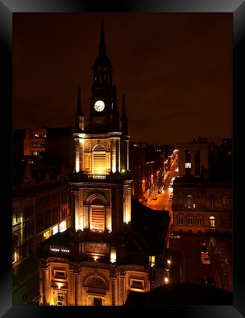 Glasgow Nightlights Framed Print by james sanderson