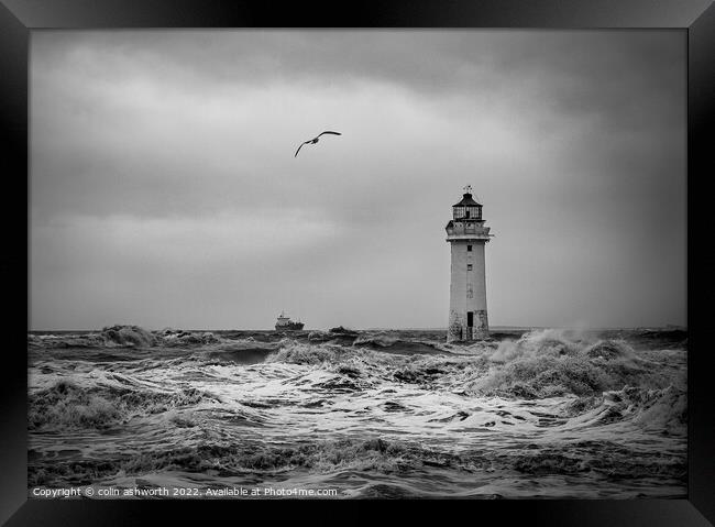 Perch Rock Lighthouse #3 of 5  Framed Print by colin ashworth