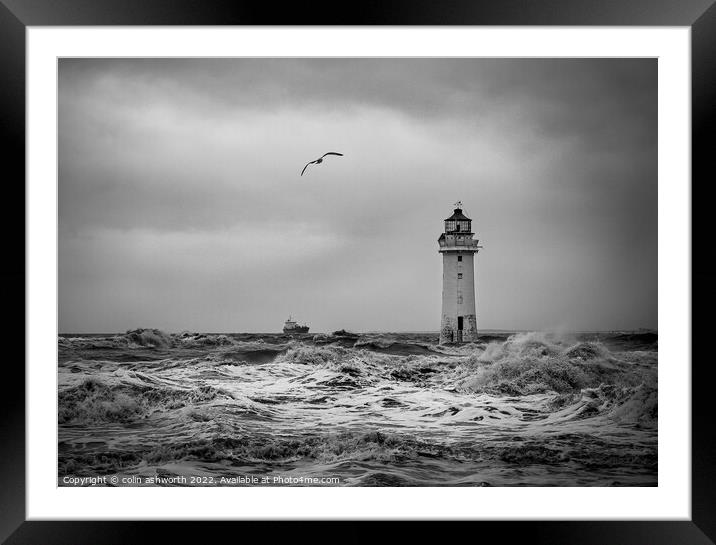 Perch Rock Lighthouse #3 of 5  Framed Mounted Print by colin ashworth