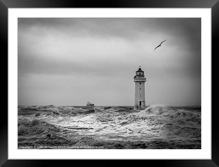 Perch Rock Lighthouse #4 of 5  Framed Mounted Print by colin ashworth