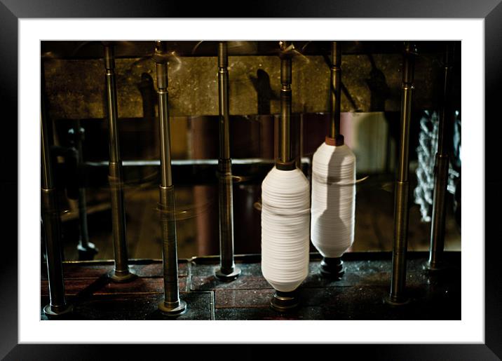Spinning Cotton Framed Mounted Print by colin ashworth