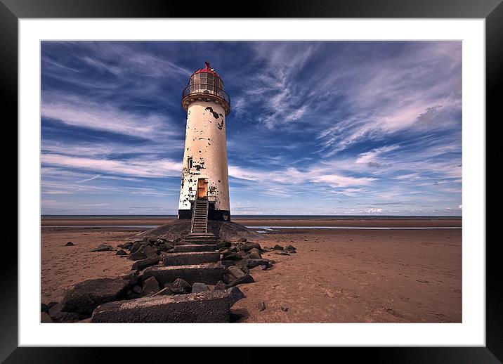 Talacre Lighthouse 1 Framed Mounted Print by colin ashworth