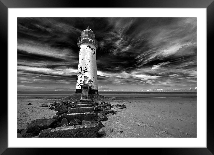 Talacre Lighthouse 2 Framed Mounted Print by colin ashworth