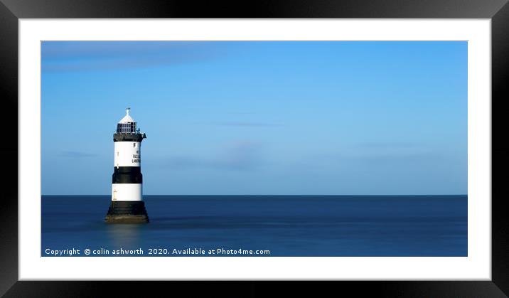 Penmon Point Lighthouse Framed Mounted Print by colin ashworth