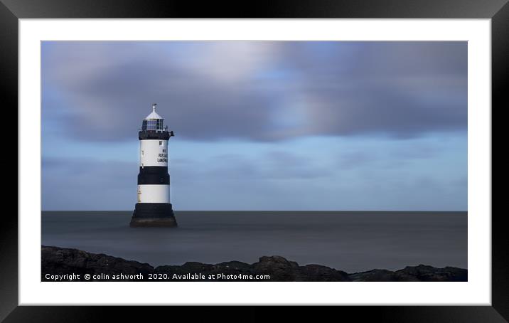 Penmon Point Lighthouse 003 Framed Mounted Print by colin ashworth