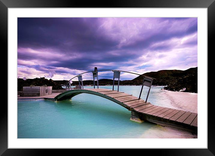 Blue Lagoon - Iceland Framed Mounted Print by colin ashworth